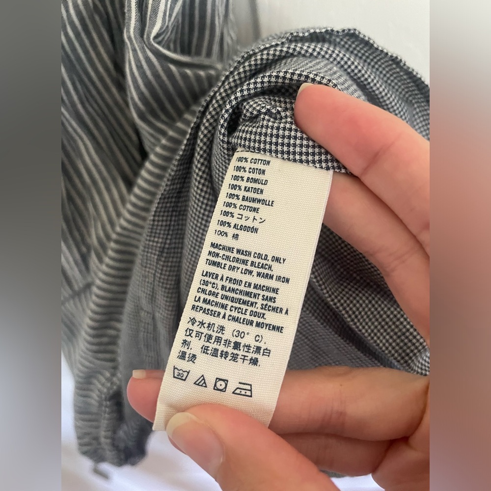 Y2K Abercrombie Stripe Cotton Tunic Sundress - Picture 6 of 10